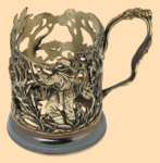 Подстаканник эксклюзивный Охота на уток №1 (литьё)