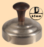 Тушилка, колпачок для самоварной трубы 65 мм (никелированная латунь, покрытие не боится воды, подходит для Советских самоваров, модель №3 )