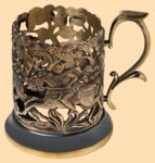 Подстаканник эксклюзивный Охота на лань (литьё)