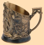 Подстаканник эксклюзивный Наполеон Бонапарт (литьё)