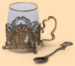 Подстаканник эксклюзивный Императрица (в наборе, литьё)