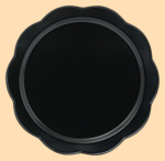 Заготовка-поднос под роспись из металла (форма круг с волной, диаметр 33 см)