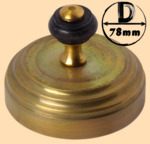 Тушилка, колпачок для самоварной трубы 78 мм (латунь матовая, модель №2)