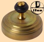 Тушилка, колпачок для самоварной трубы 58 мм (латунь матовая, модель №2)