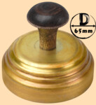 Тушилка, колпачок для самоварной трубы 65 мм (латунь матовая)