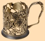 Подстаканник эксклюзивный Розы (литьё)