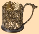 Подстаканник эксклюзивный Виноград совиньон (литьё)