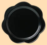 Заготовка-поднос под роспись из металла (форма круг с волной, диаметр 21 см)