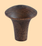 Ручка на крышку для самовара Грибок Чёрная диаметром 30 мм (деревянная)