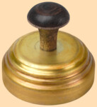 Тушилка, колпачок для самоварной трубы 68 мм (латунь матовая)