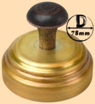 Тушилка, колпачок для самоварной трубы 78 мм (латунь матовая)