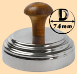 Тушилка, колпачок для самоварной трубы 74 мм (никелированная латунь, покрытие не боится воды)