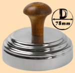 Тушилка, колпачок для самоварной трубы 78 мм (никелированная латунь, покрытие не боится воды)