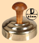 Тушилка, колпачок для самоварной трубы 65 мм (латунь полированная, подходит для советских самоваров, модель №3)